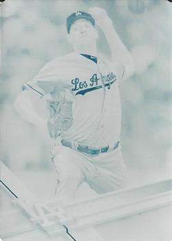 2017 Topps - Printing Plates Cyan #462 Rich Hill Front
