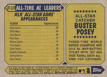 2017 Topps - 1987 Topps Baseball #87-119 Buster Posey Back