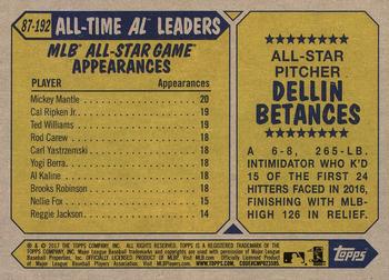 2017 Topps - 1987 Topps Baseball 30th Anniversary #87-192 Dellin Betances Back