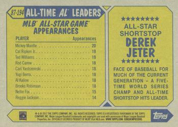 2017 Topps - 1987 Topps Baseball 30th Anniversary #87-194 Derek Jeter Back