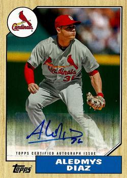 2017 Topps - 1987 Topps Baseball 30th Anniversary Autographs #1987A-AD Aledmys Diaz Front