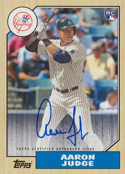 2017 Topps - 1987 Topps Baseball 30th Anniversary Autographs #1987A-AJU Aaron Judge Front