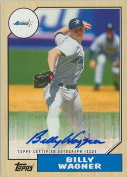 2017 Topps - 1987 Topps Baseball 30th Anniversary Autographs #1987A-BW Billy Wagner Front