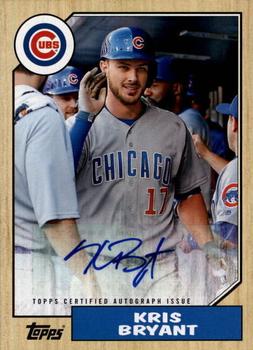 2017 Topps - 1987 Topps Baseball 30th Anniversary Autographs #1987A-KB Kris Bryant Front