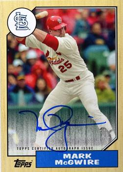 2017 Topps - 1987 Topps Baseball 30th Anniversary Autographs #1987A-MMC Mark McGwire Front