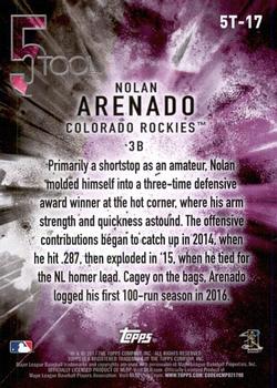 2017 Topps - 5 Tool #5T-17 Nolan Arenado Back
