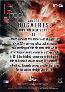 2017 Topps - 5 Tool #5T-26 Xander Bogaerts Back