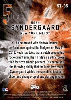 2017 Topps - 5 Tool #5T-35 Noah Syndergaard Back