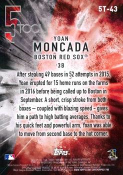 2017 Topps - 5 Tool #5T-43 Yoan Moncada Back