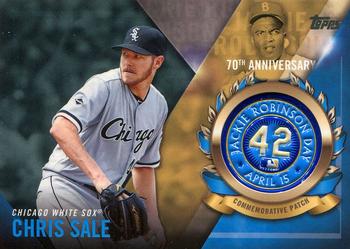 2017 Topps - Jackie Robinson Day Commemorative Logo Patches #JRPC-CSA Chris Sale Front