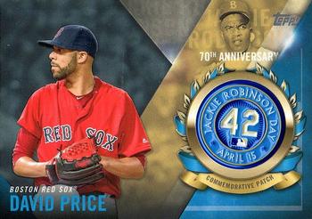 2017 Topps - Jackie Robinson Day Commemorative Logo Patches #JRPC-DPR David Price Front