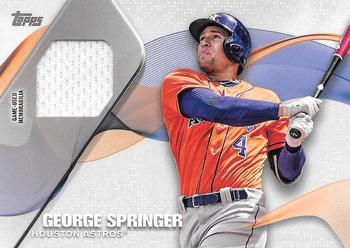 2017 Topps - Major League Material Relics #MLM-GSP George Springer Front