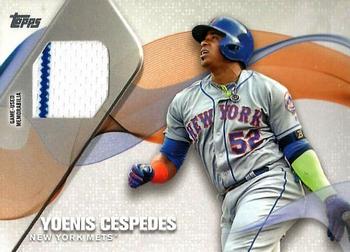 2017 Topps - Major League Material Relics #MLM-YC Yoenis Cespedes Front