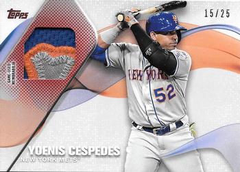 2017 Topps - Major League Material Relics Red #MLM-YC Yoenis Cespedes Front
