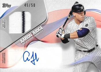 2017 Topps - Major League Material Autograph Relics Red #MLMA-AJ Aaron Judge Front
