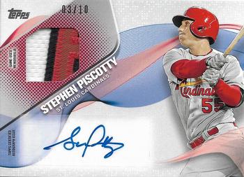 2017 Topps - Major League Material Autograph Relics Red #MLMA-SP Stephen Piscotty Front