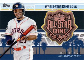 2017 Topps - MLB All-Star Team Medallion Relics #MLBAS-JAL Jose Altuve Front