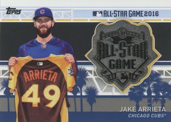 2017 Topps - MLB All-Star Team Medallion Relics Black #MLBAS-JAR Jake Arrieta Front