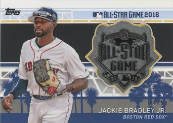 2017 Topps - MLB All-Star Team Medallion Relics Black #MLBAS-JB Jackie Bradley Jr. Front