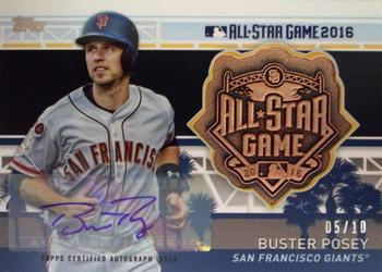 2017 Topps - MLB All-Star Team Medallion Autographs #MLBASA-BP Buster Posey Front