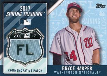 2017 Topps - MLB Spring Training Manufactured Logo Patch Relics #MLBST-BH Bryce Harper Front