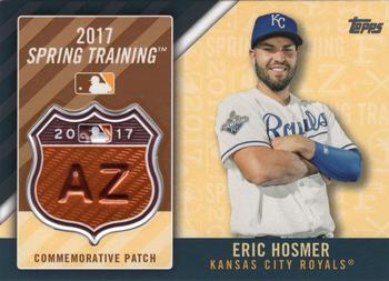 2017 Topps - MLB Spring Training Manufactured Logo Patch Relics #MLBST-EH Eric Hosmer Front
