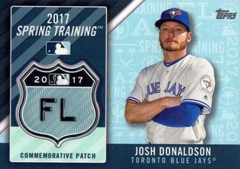 2017 Topps - MLB Spring Training Manufactured Logo Patch Relics #MLBST-JD Josh Donaldson Front