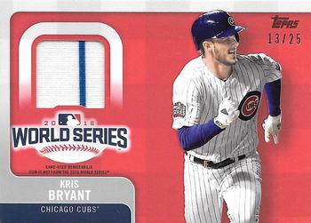 2017 Topps - World Series Champion Relics Red #WCR-KB Kris Bryant Front