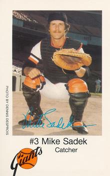1979 San Francisco Giants Police #NNO Mike Sadek Front