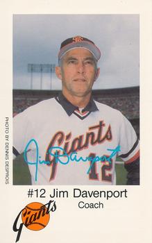 1979 San Francisco Giants Police #NNO Jim Davenport Front