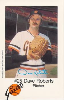 1979 San Francisco Giants Police #NNO Dave Roberts Front