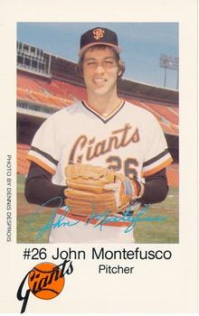 1979 San Francisco Giants Police #NNO John Montefusco Front