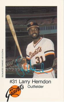 1979 San Francisco Giants Police #NNO Larry Herndon Front