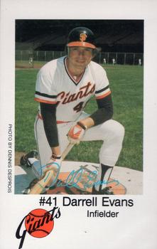 1979 San Francisco Giants Police #NNO Darrell Evans Front