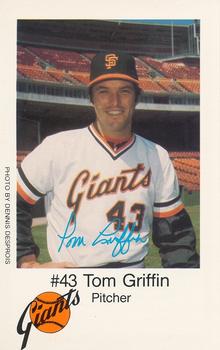 1979 San Francisco Giants Police #NNO Tom Griffin Front