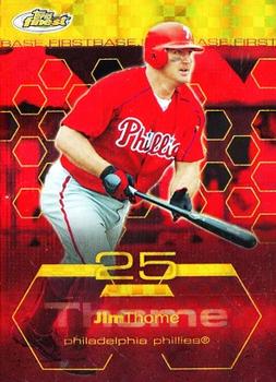 2003 Finest - Uncirculated Gold X-Fractors #45 Jim Thome Front