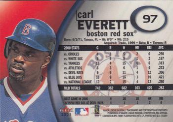 2001 Fleer E-X #97 Carl Everett Back