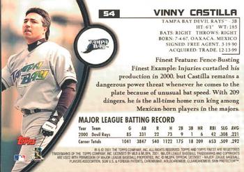 2001 Finest #54 Vinny Castilla Back