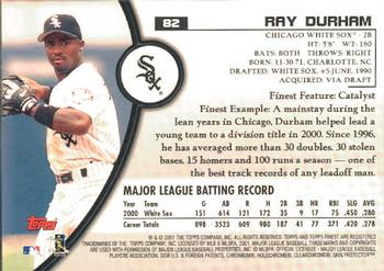 2001 Finest #82 Ray Durham Back