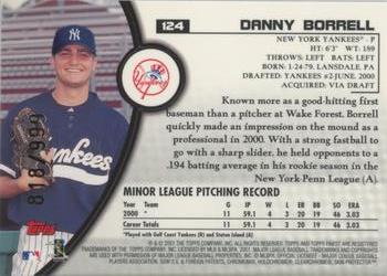 2001 Finest #124 Danny Borrell Back