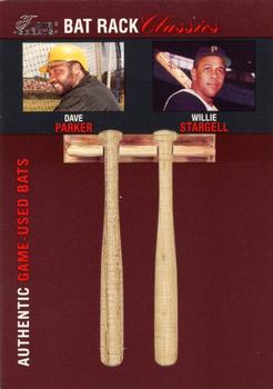 2003 Flair Greats - Bat Rack Classics Trios #NNO Dave Parker / Willie Stargell Front
