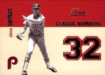 2003 Flair Greats - Classic Numbers #13CN Steve Carlton Front