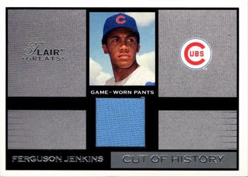 2003 Flair Greats - Cut of History Game Used #NNO Fergie Jenkins Front