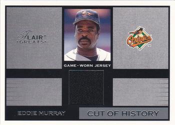 2003 Flair Greats - Cut of History Game Used #NNO Eddie Murray Front