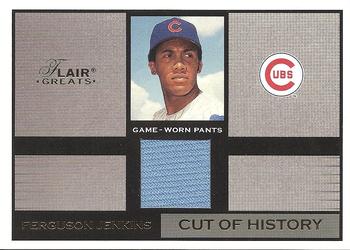 2003 Flair Greats - Cut of History Game Used Gold #NNO Fergie Jenkins Front