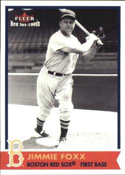 2001 Fleer Boston Red Sox 100th Anniversary #44 Jimmie Foxx Front
