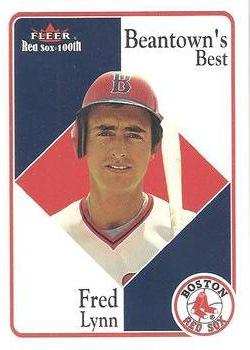 2001 Fleer Boston Red Sox 100th Anniversary #86 Fred Lynn Front