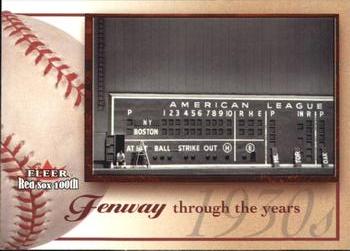 2001 Fleer Boston Red Sox 100th Anniversary #96 Fenway Park Front