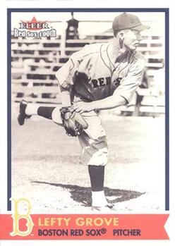 2001 Fleer Boston Red Sox 100th Anniversary #35 Lefty Grove Front