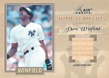 2003 Flair Greats - Home Team Cuts Game Used #NNO Dave Winfield Front